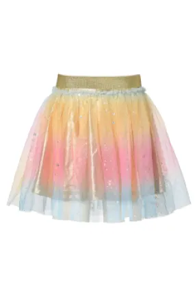 Little Girl Ombré Rainbow Mesh Layered Tutu