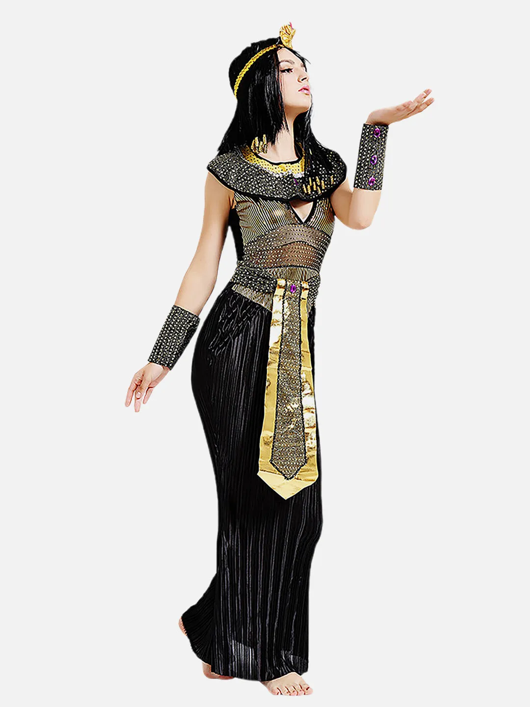 Little Surprise Box Black Egyptian Queen Adults Halloween Costume Dress Up one size