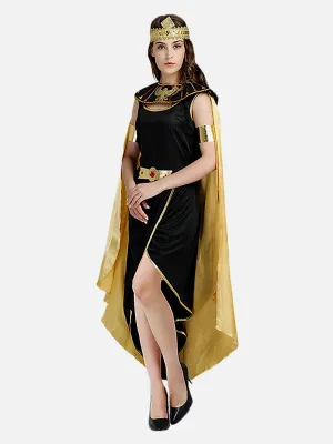 Little Surprise Box Gold & Black Roman Queen Adults Halloween Costume Dress Up one size