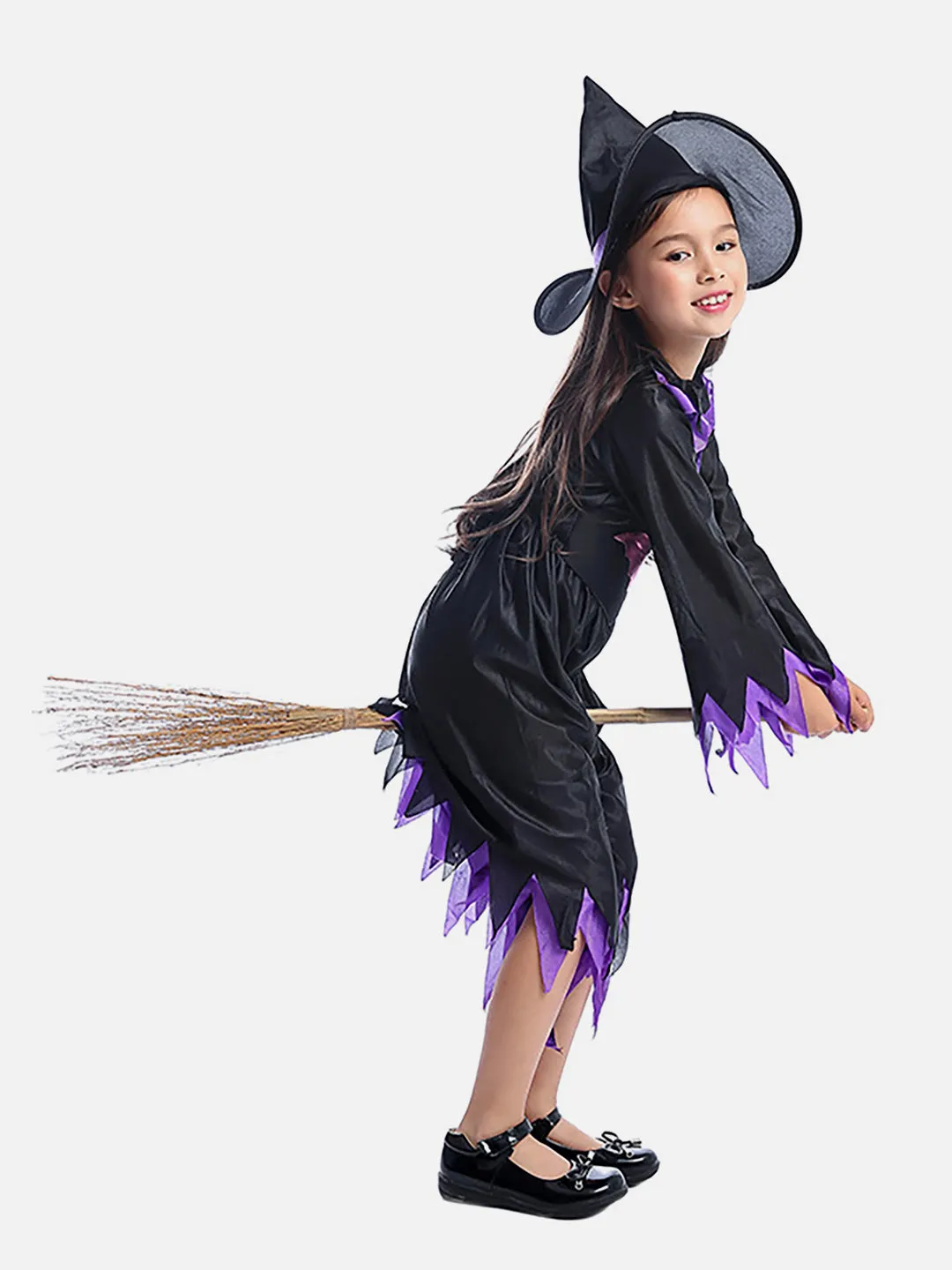 Little Surprise Box Purple Bat Witch Kids Halloween Costume Dress Up