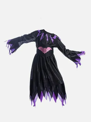 Little Surprise Box Purple Bat Witch Kids Halloween Costume Dress Up