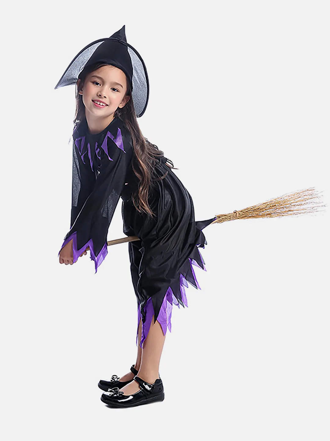 Little Surprise Box Purple Bat Witch Kids Halloween Costume Dress Up