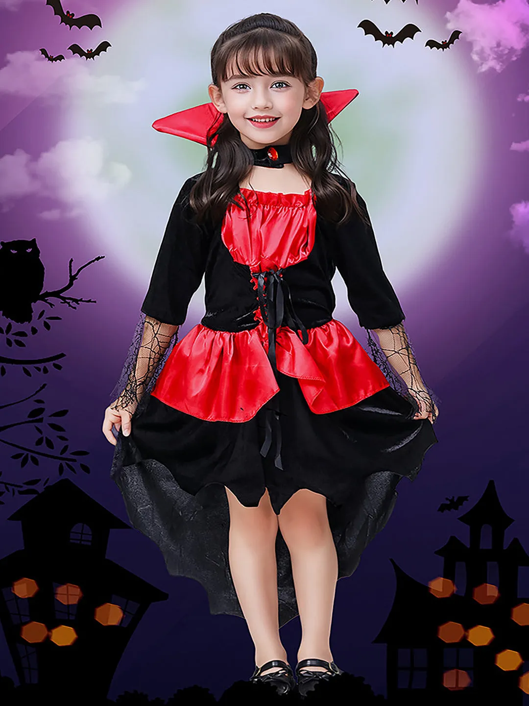 Little Surprise Box Vampire Witch Theme Kids Halloween Costume Dress Up