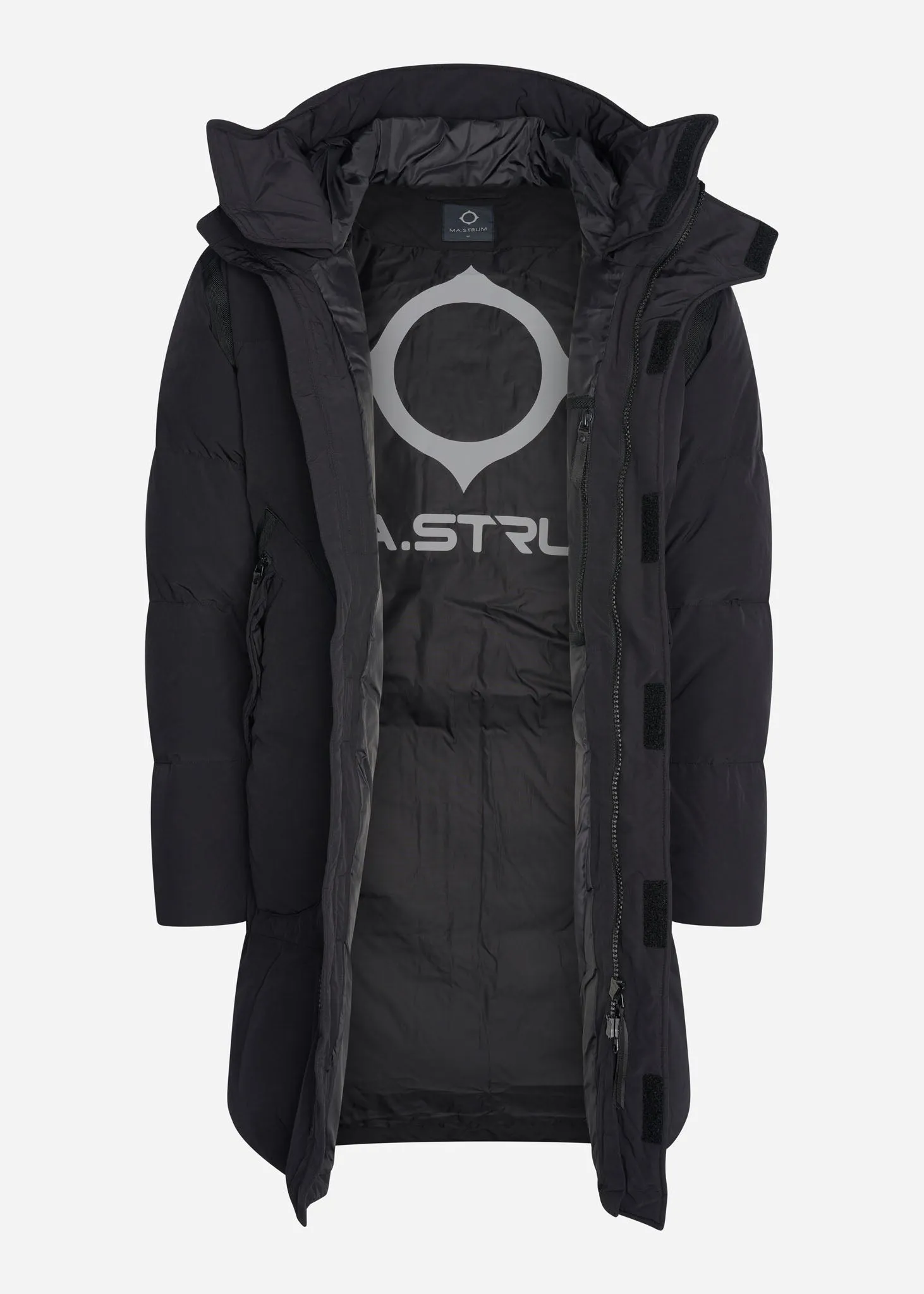 Long down coat - jet black