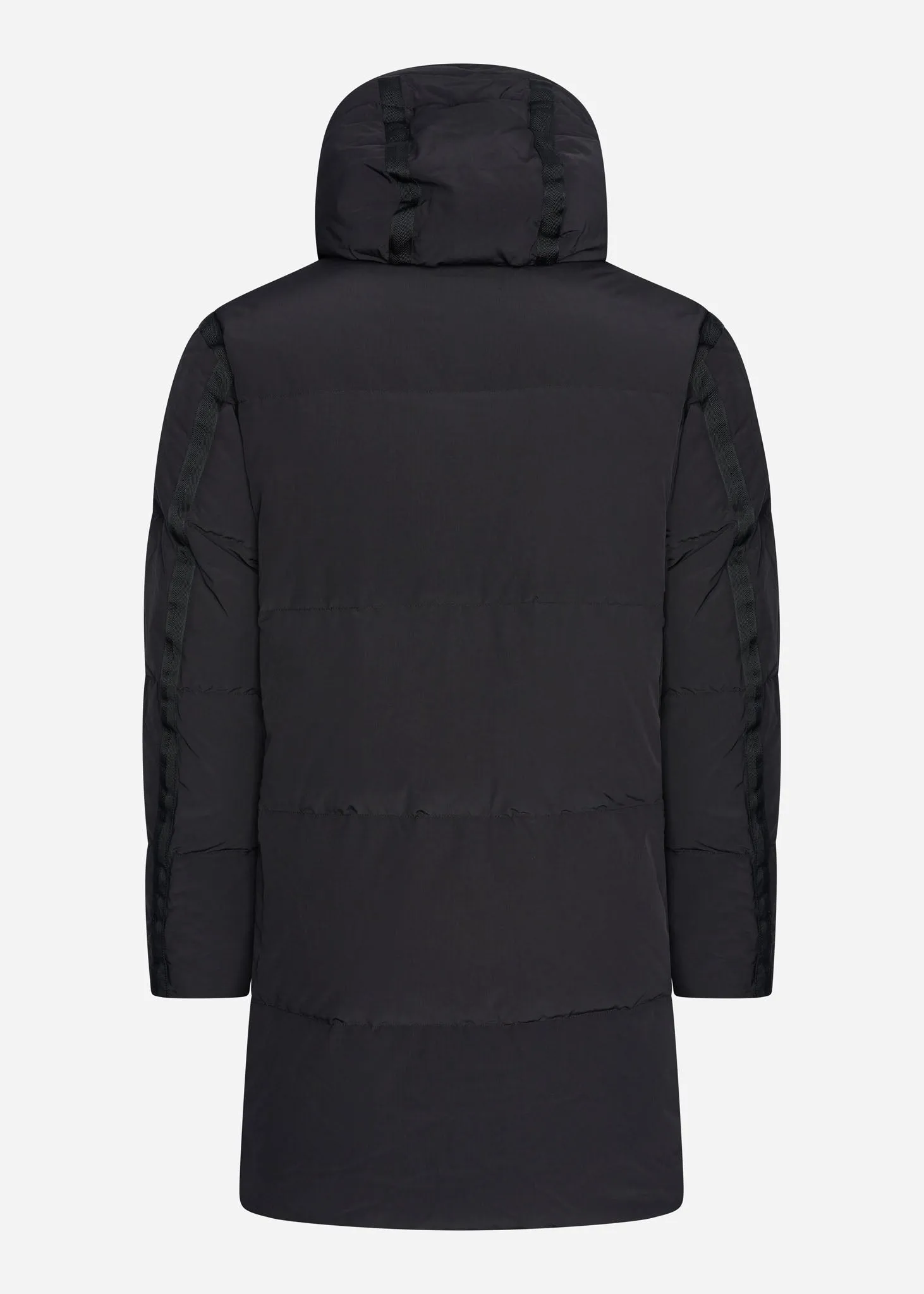 Long down coat - jet black