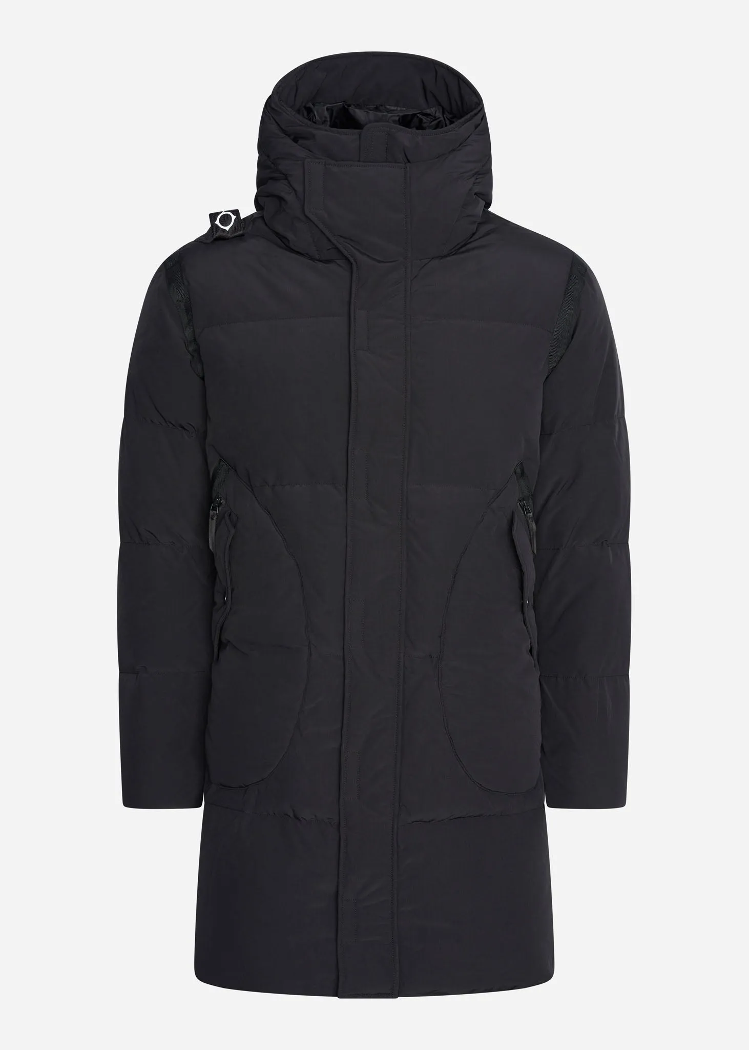 Long down coat - jet black