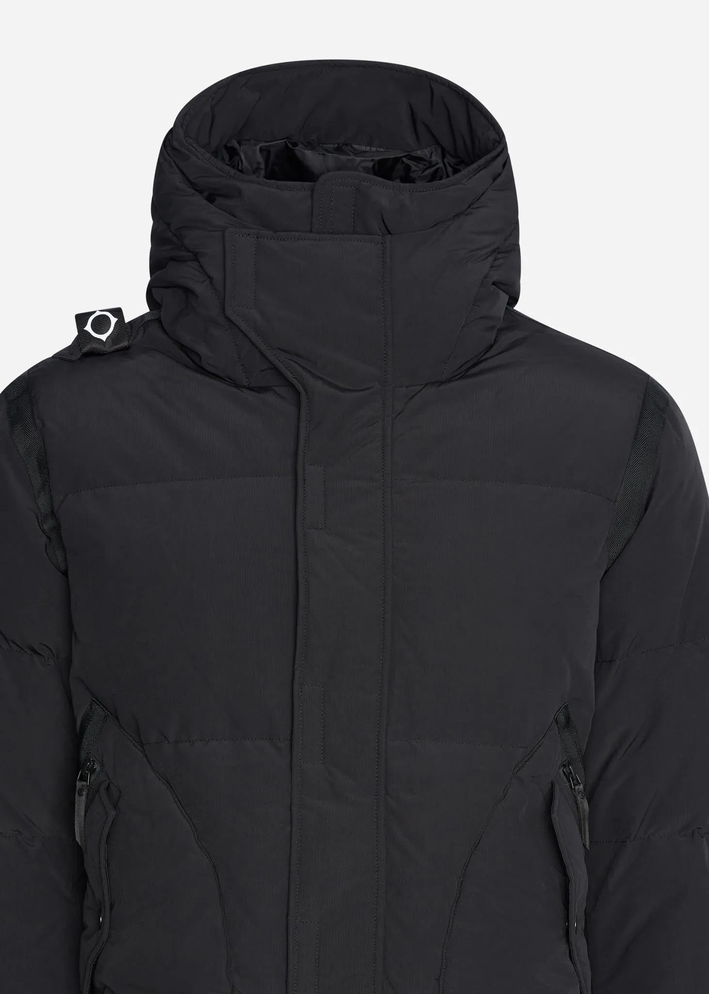 Long down coat - jet black