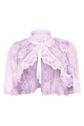 Lt Pink Lace Cape