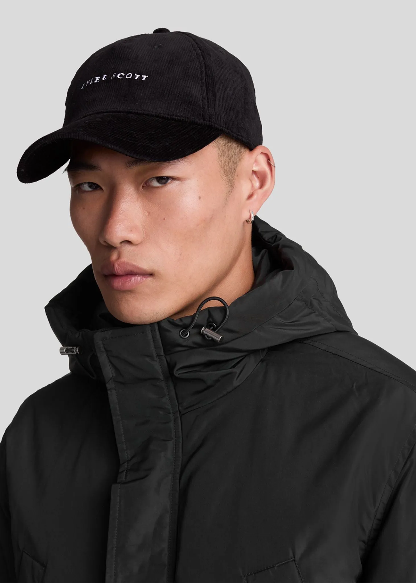 Lyle and Scott Longline parka - jet black