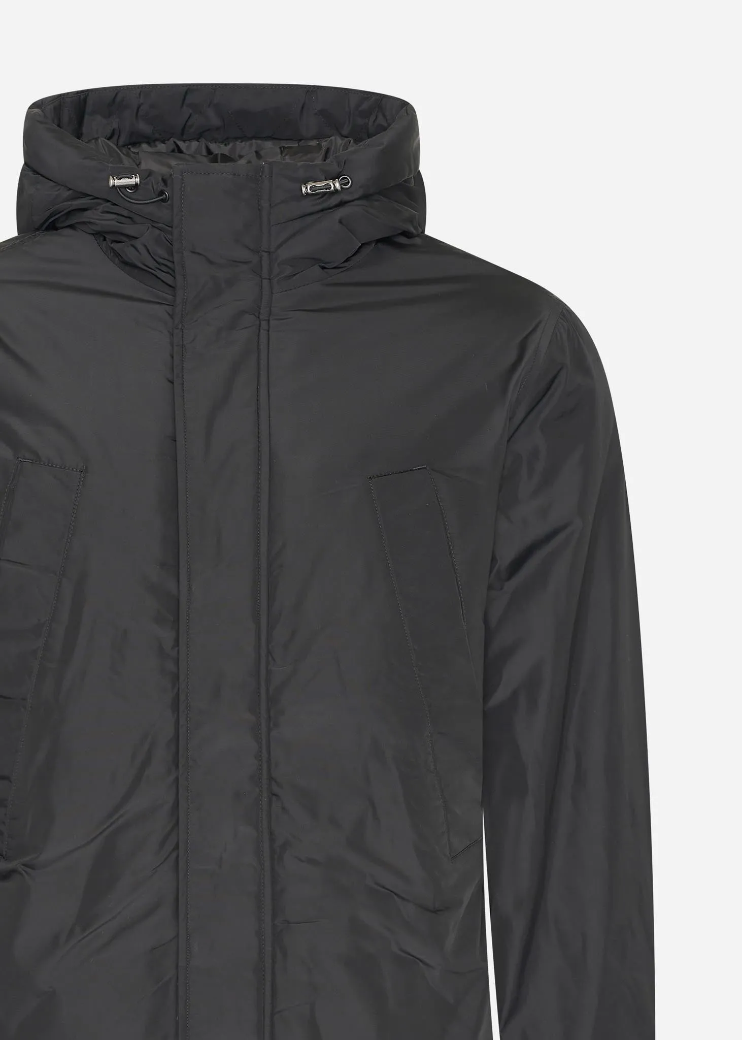 Lyle and Scott Longline parka - jet black