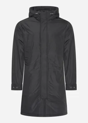 Lyle and Scott Longline parka - jet black