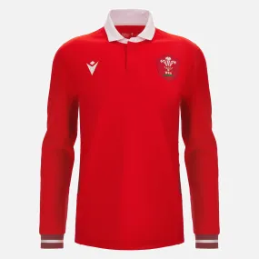 Macron Wales Mens WRU 23/24 6 Nations Cotton Home Rugby Shirt