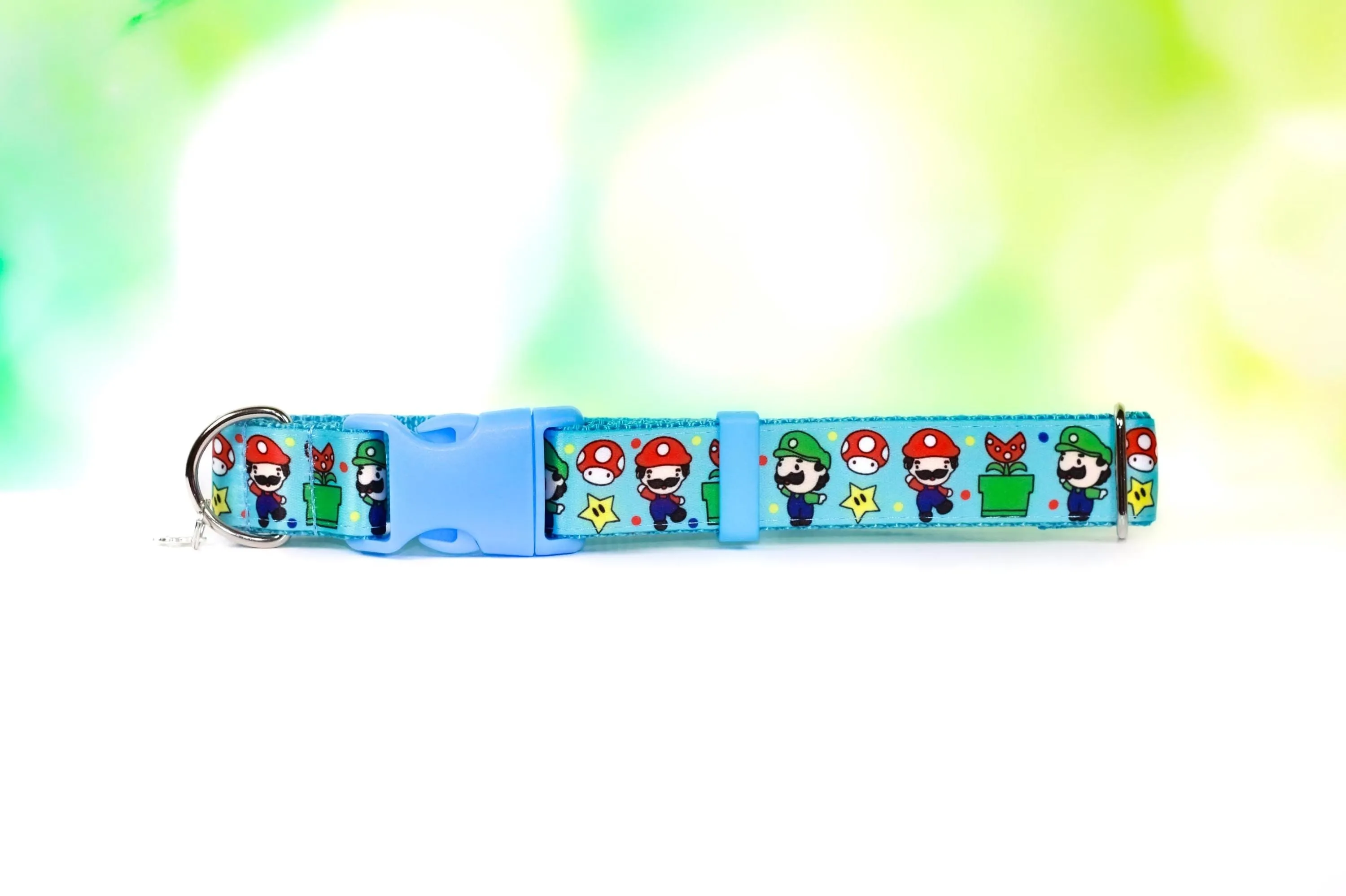 Mario dog collar,Anime dog collar,Yoshi and mario, Super Mario dog collar ,Wide Cat collar, Gamer pet collar