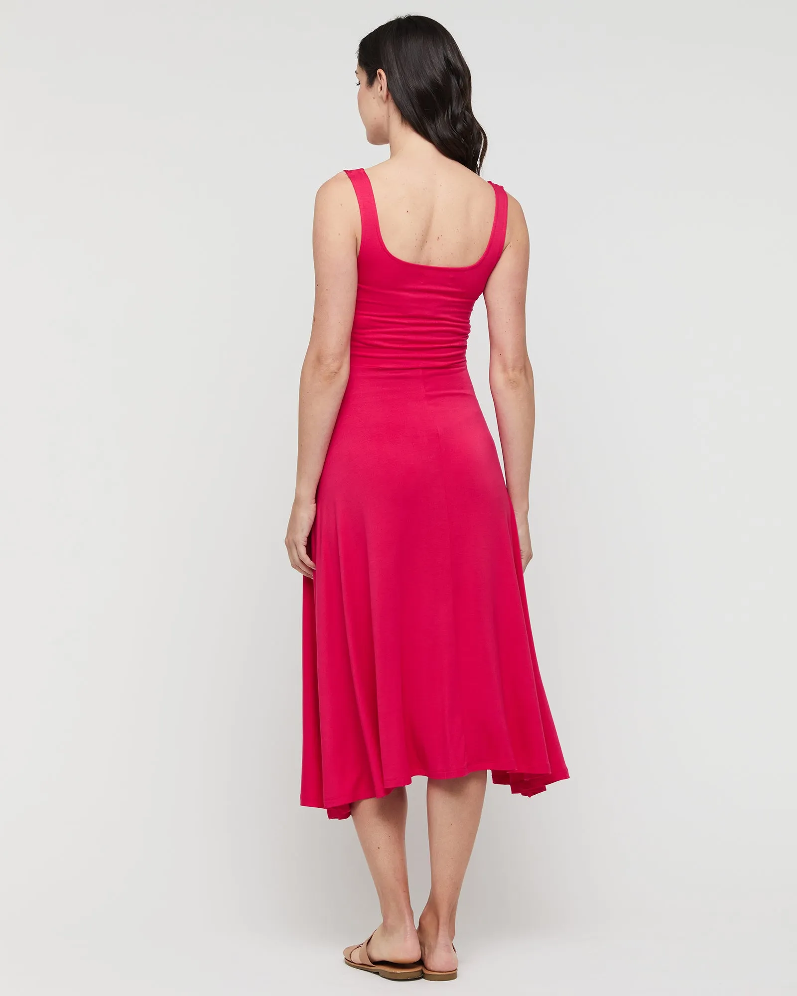 Melanie Maternity Dress - Magenta