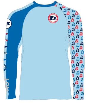 MEN TECH-TEE TOP LONG SLEEVE BLUE | SANDUSKY SAILING CLUB