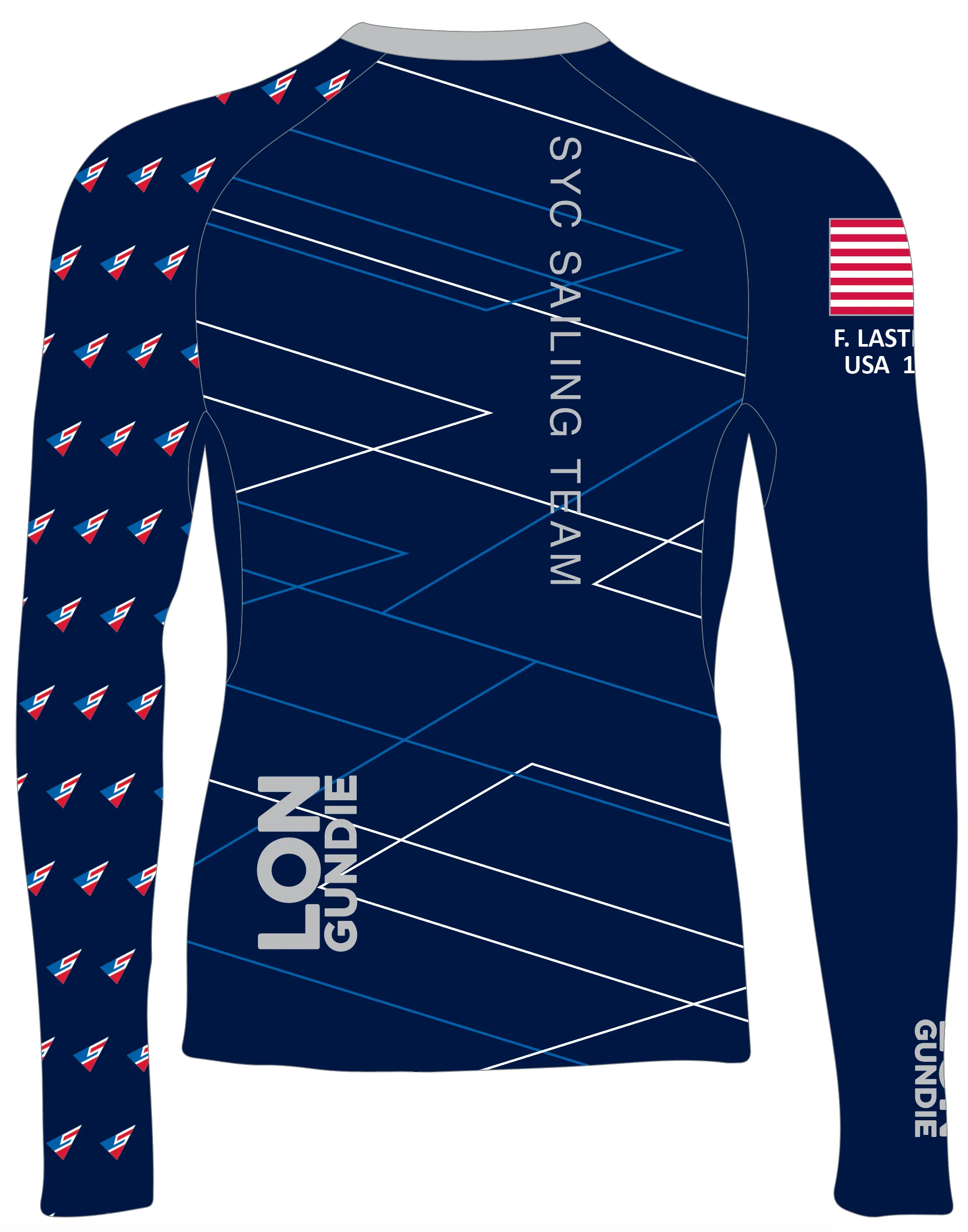 MEN TECH-TEE TOP LONG SLEEVE NAVY | SARASOTA YACHT CLUB | PSNLZ'D