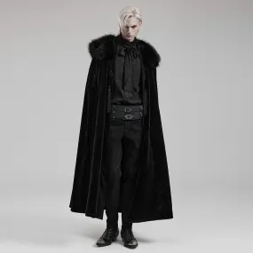 Men's Gothic Detachable Collar Cloak