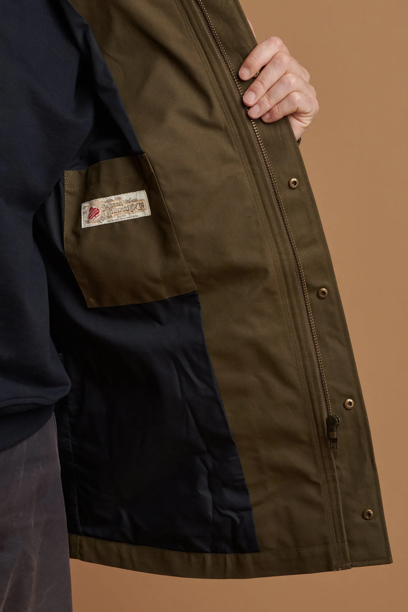 Men's Waxed Mountain Parka - Olive