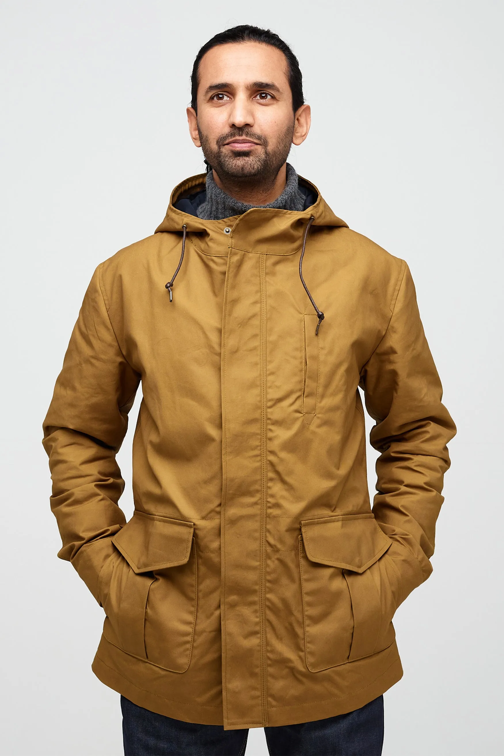 Men's Waxed Mountain Parka - Tan