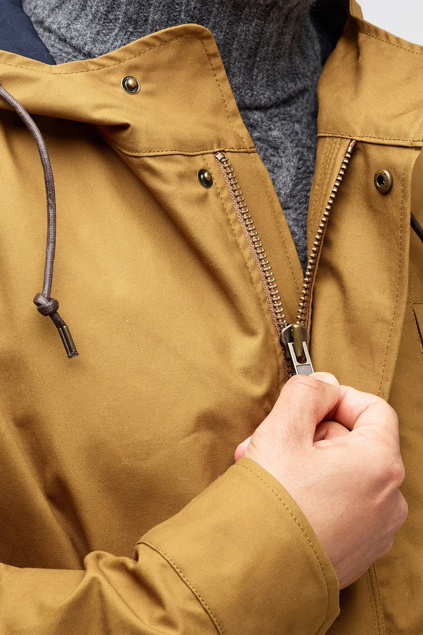 Men's Waxed Mountain Parka - Tan