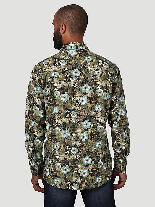 Men's Wrangler Coconut Cowboy Floral Snap Shirt