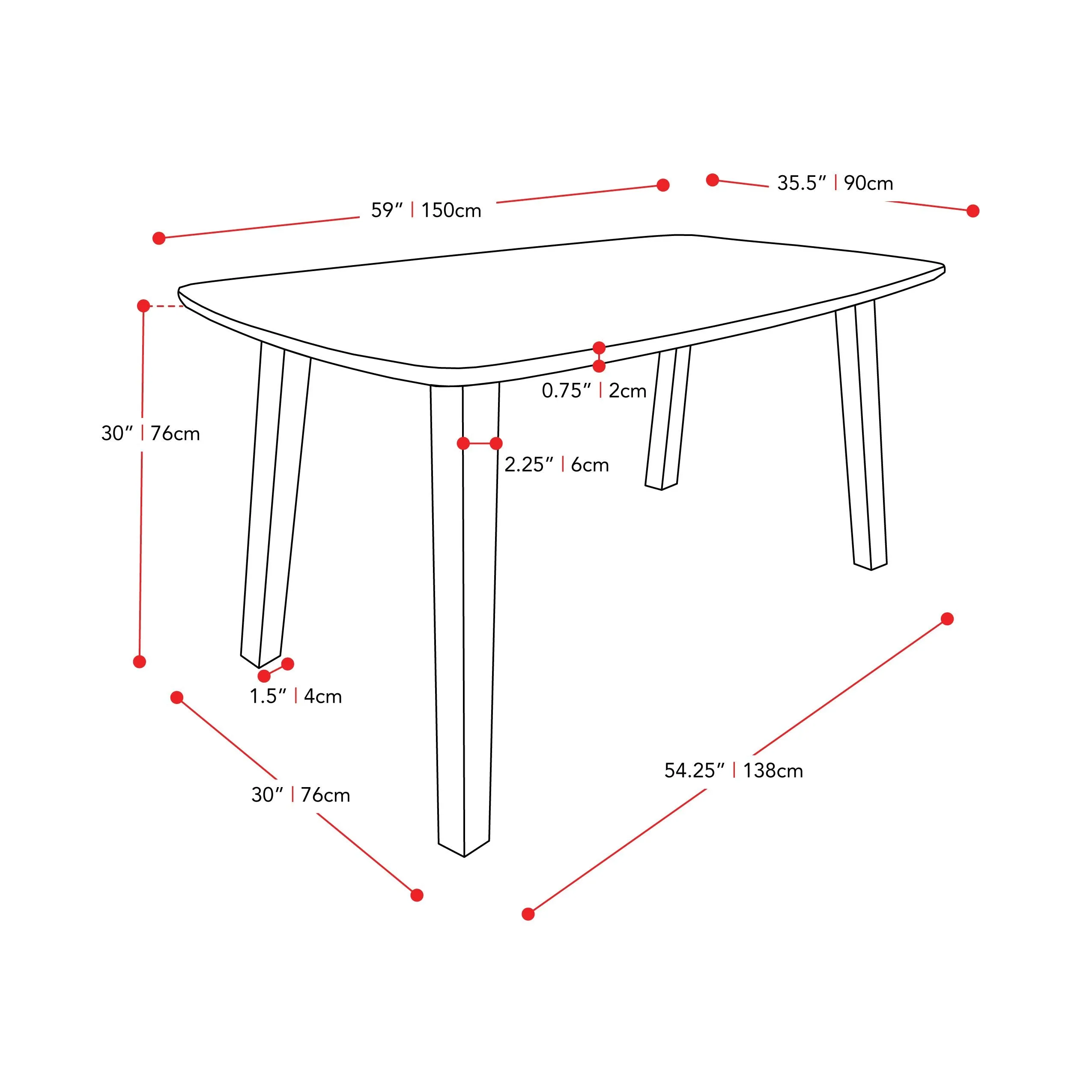 Mid Century Modern Dining Table