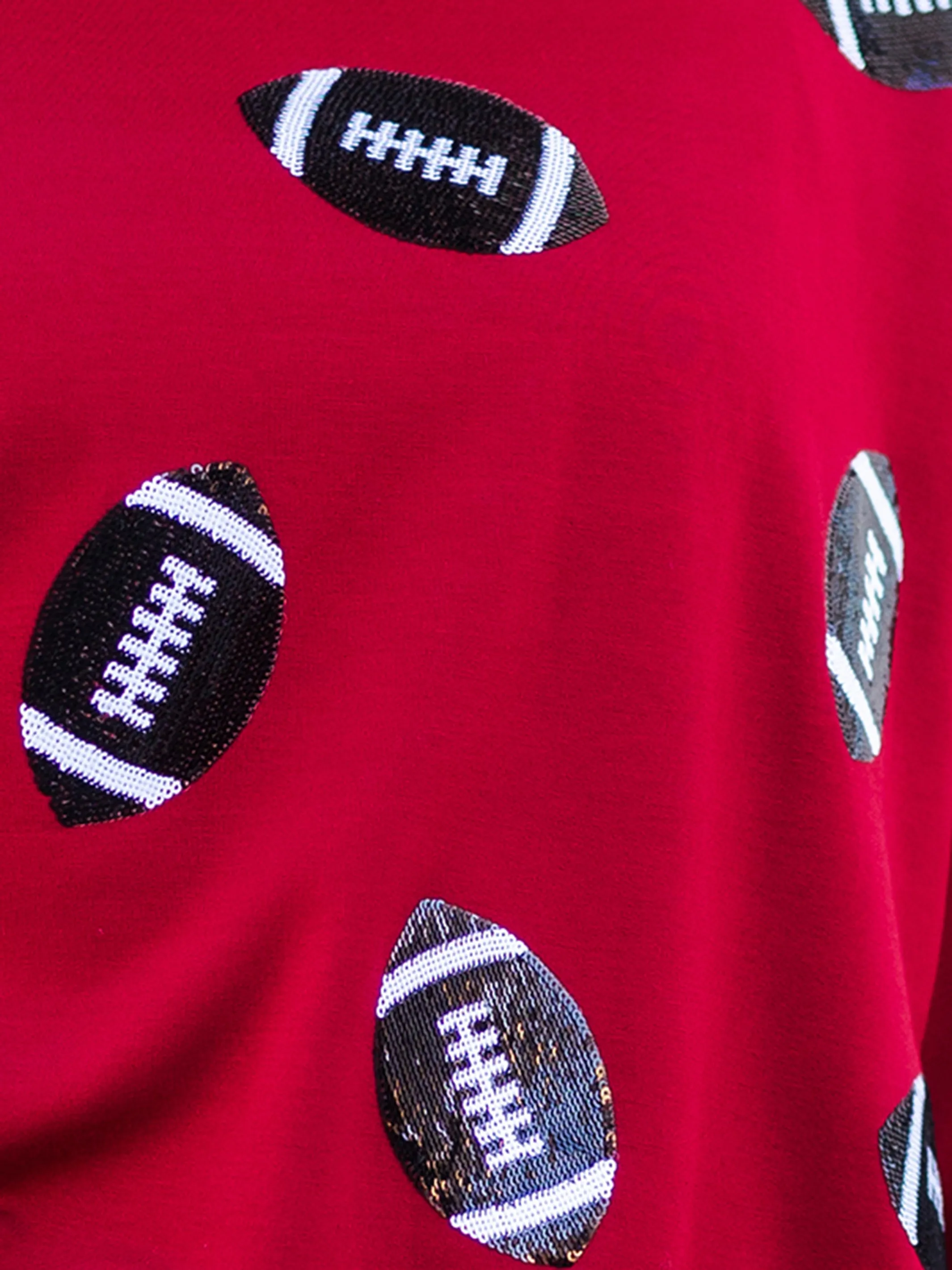 Millie Sweatshirt | Footballs Garnet   Black