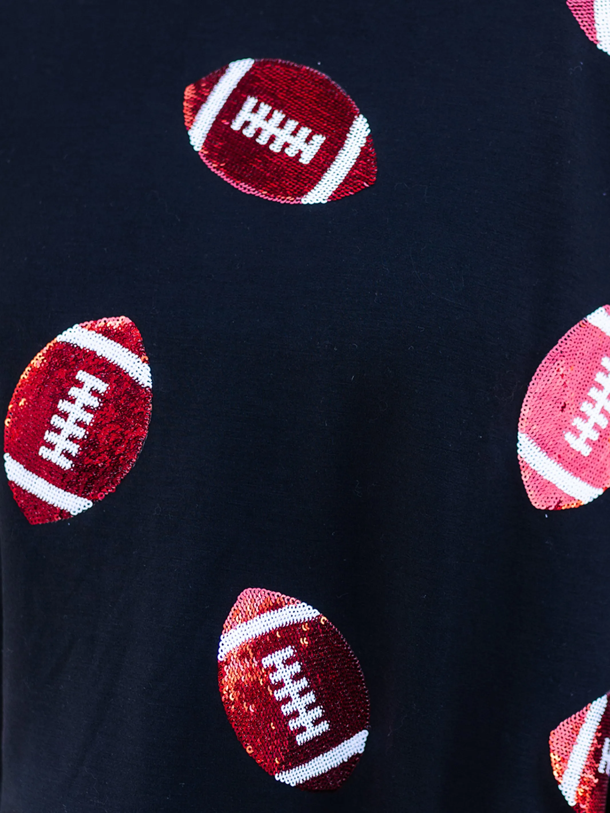 Millie Sweatshirt | Footballs Red   Black