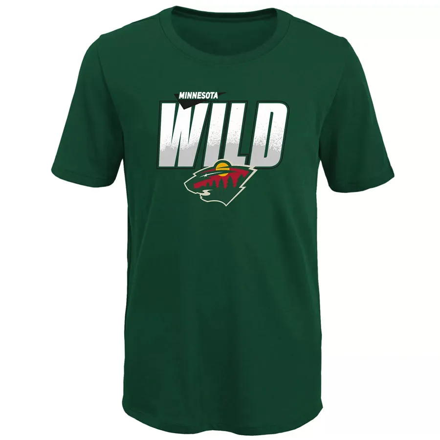 Minnesota Wild Youth Green Frosty Center Tee