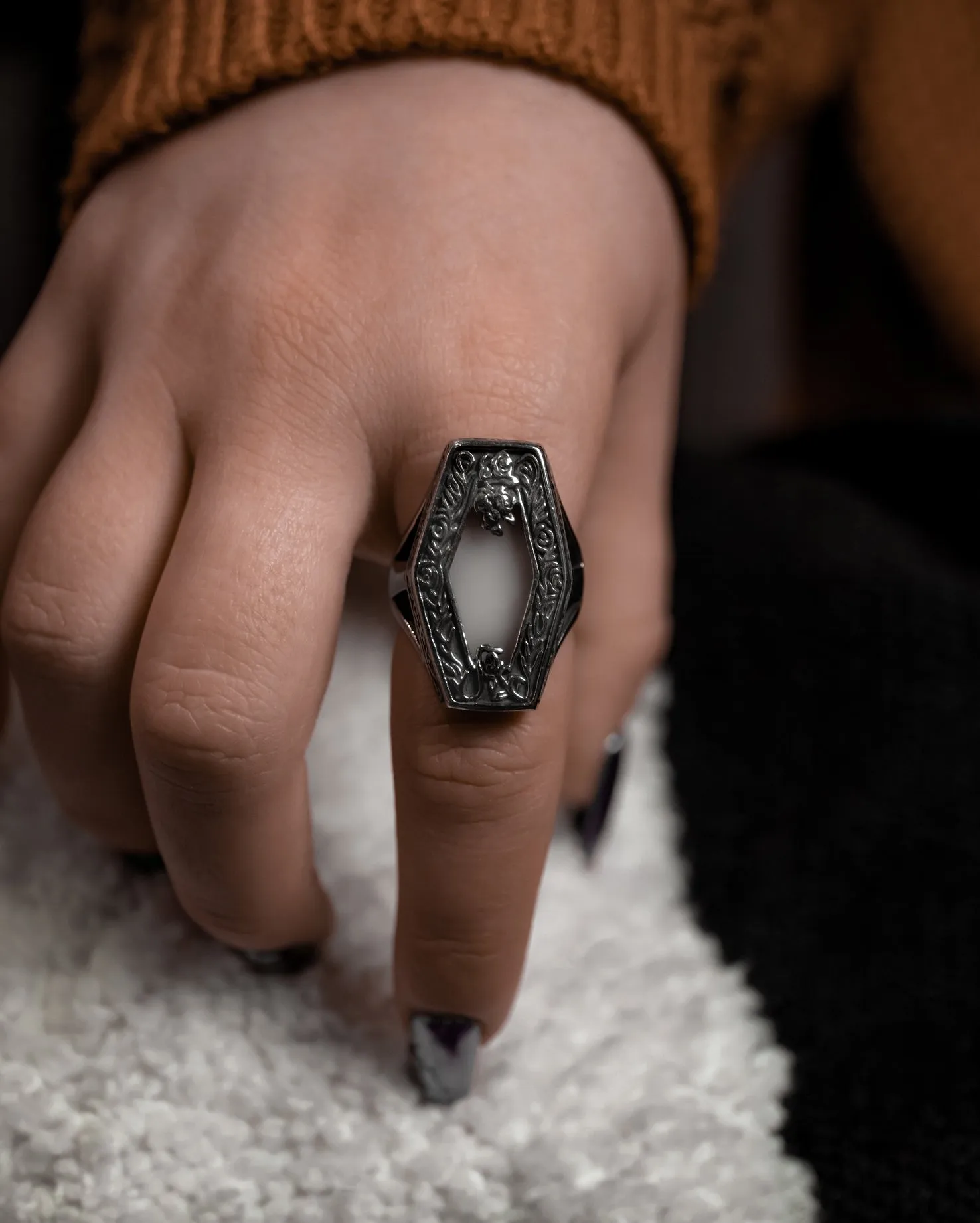 Mourning Widow Ring by Lively Ghosts