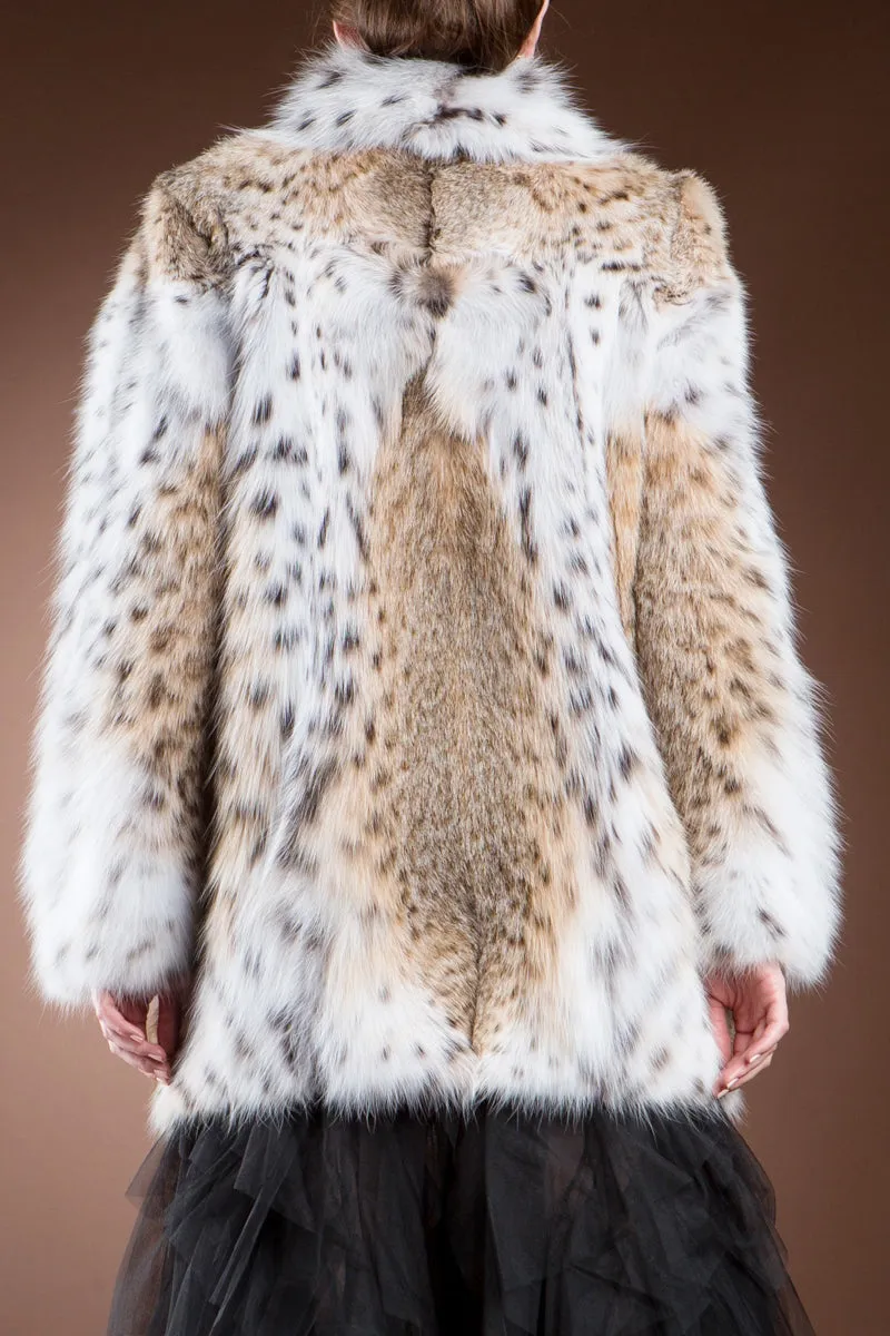 Natural American Lynx Fur Jacket