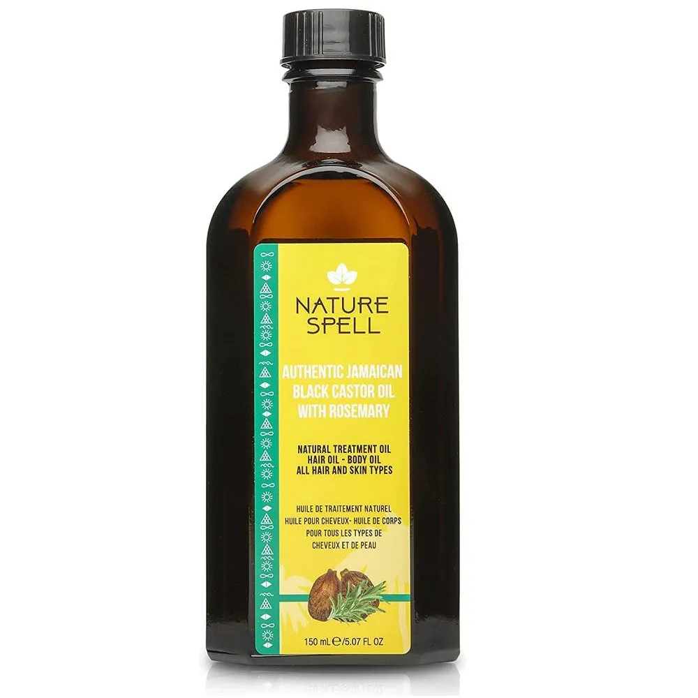 Nature Spell Jamaican Black Castor Oil For Hair & Skin with rosemary 150ml