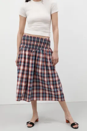 Negroni Ruched Midi Skirt