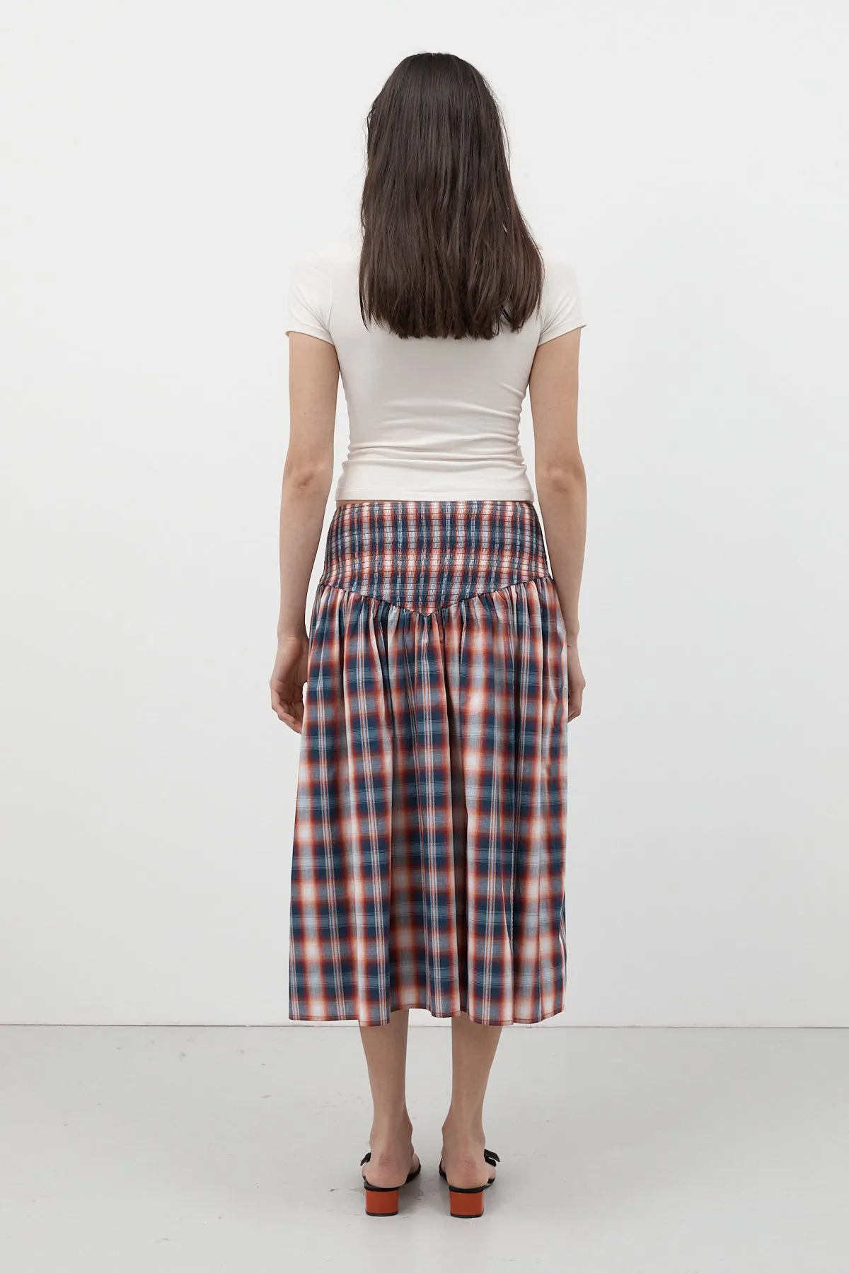 Negroni Ruched Midi Skirt