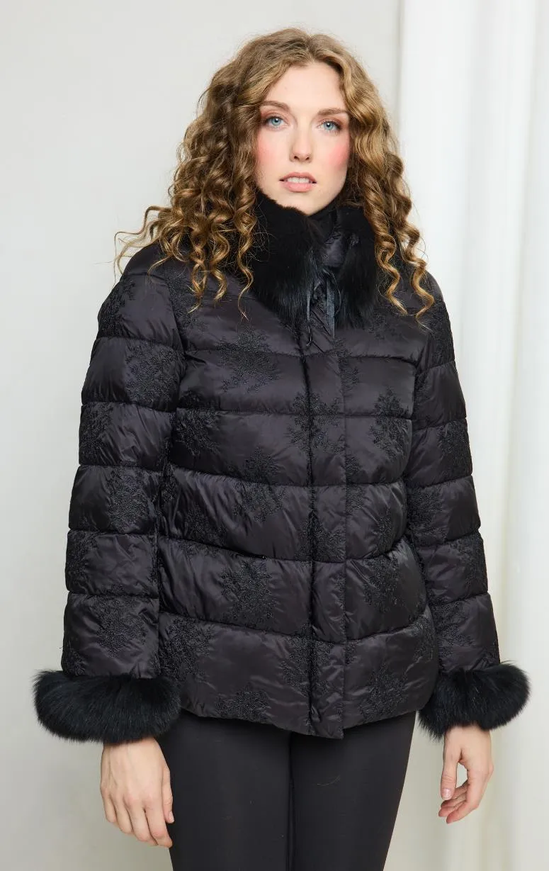 Nitia - Puffer with Fur Trim