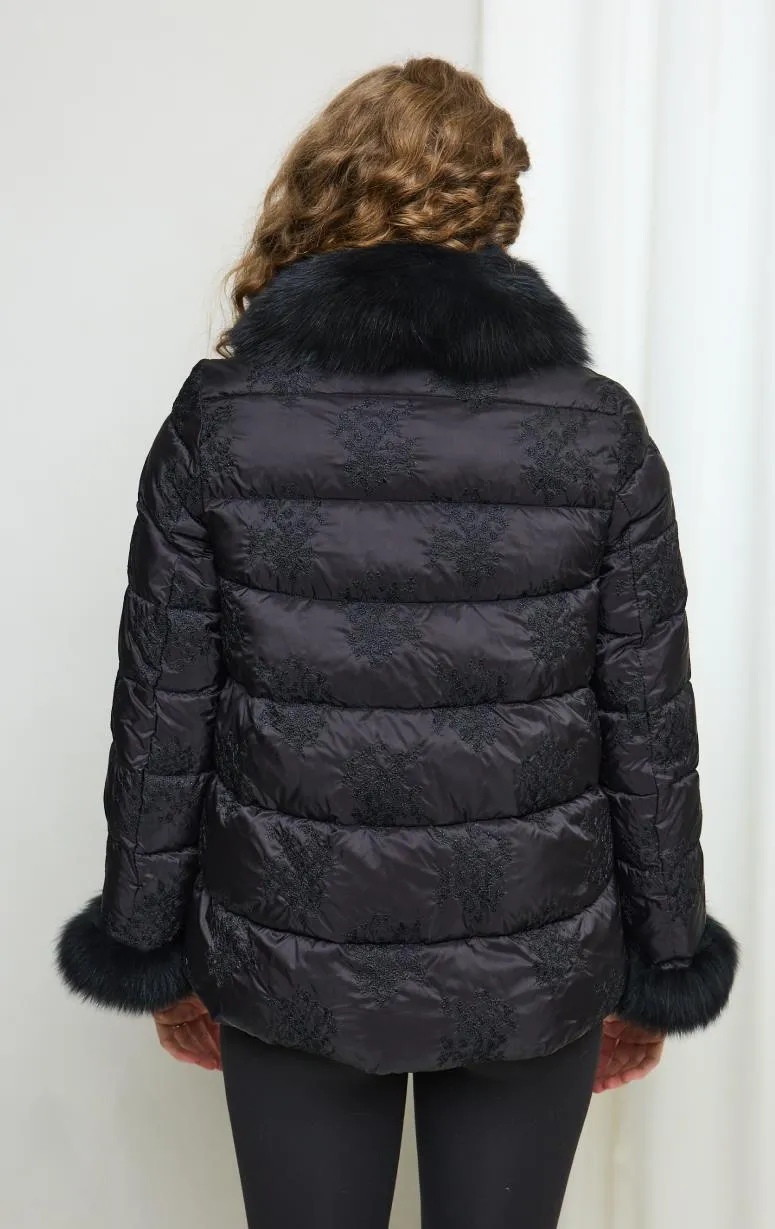 Nitia - Puffer with Fur Trim