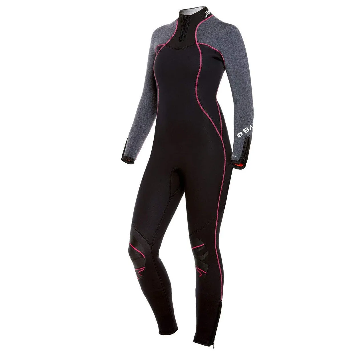 Open Box Bare 7mm Womens Nixie Ultra Dive Wetsuit-Grey Heather -06