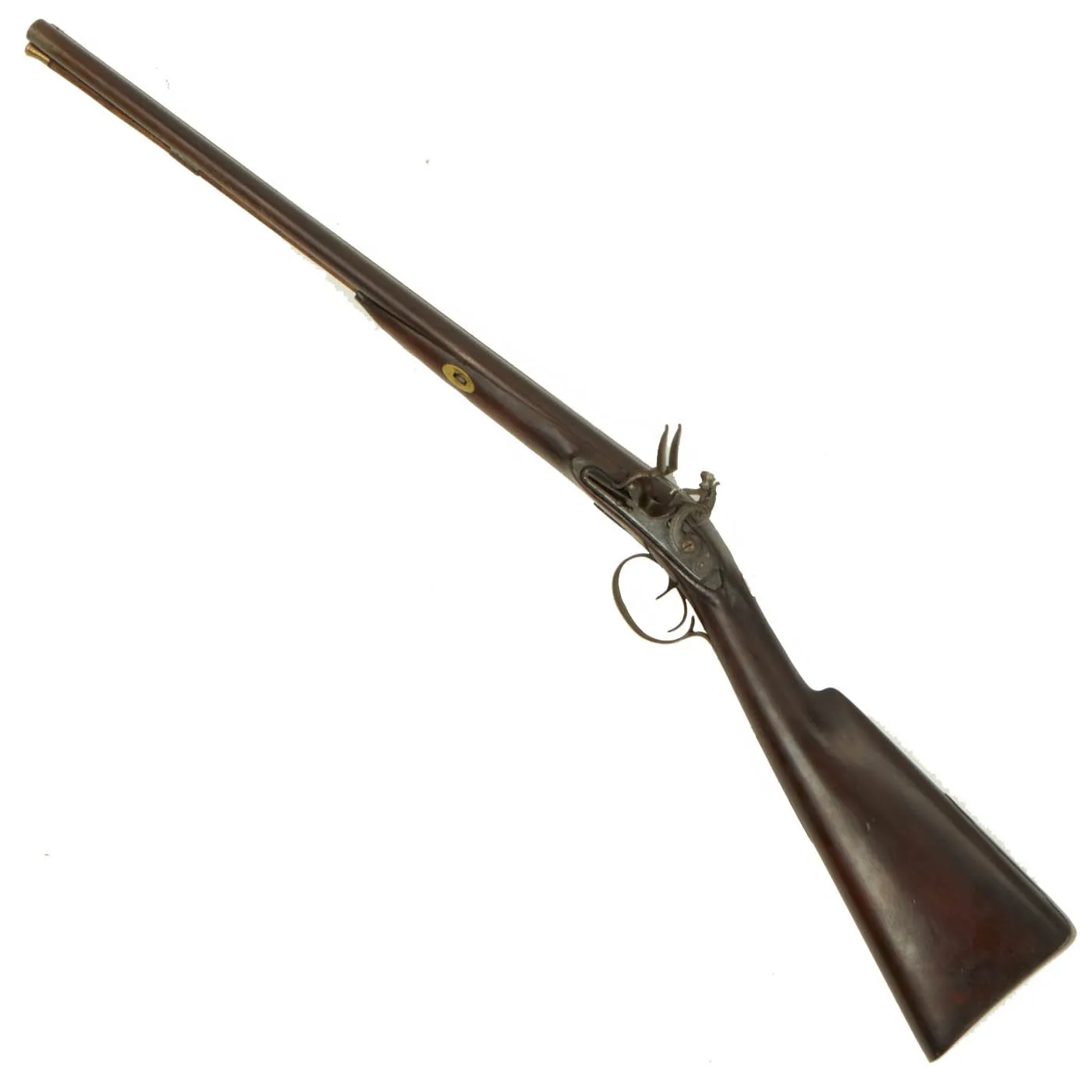 Original British 14 Bore Double Barrel Flintlock Coaching Shotgun by Harvey of Exeter - circa 1820