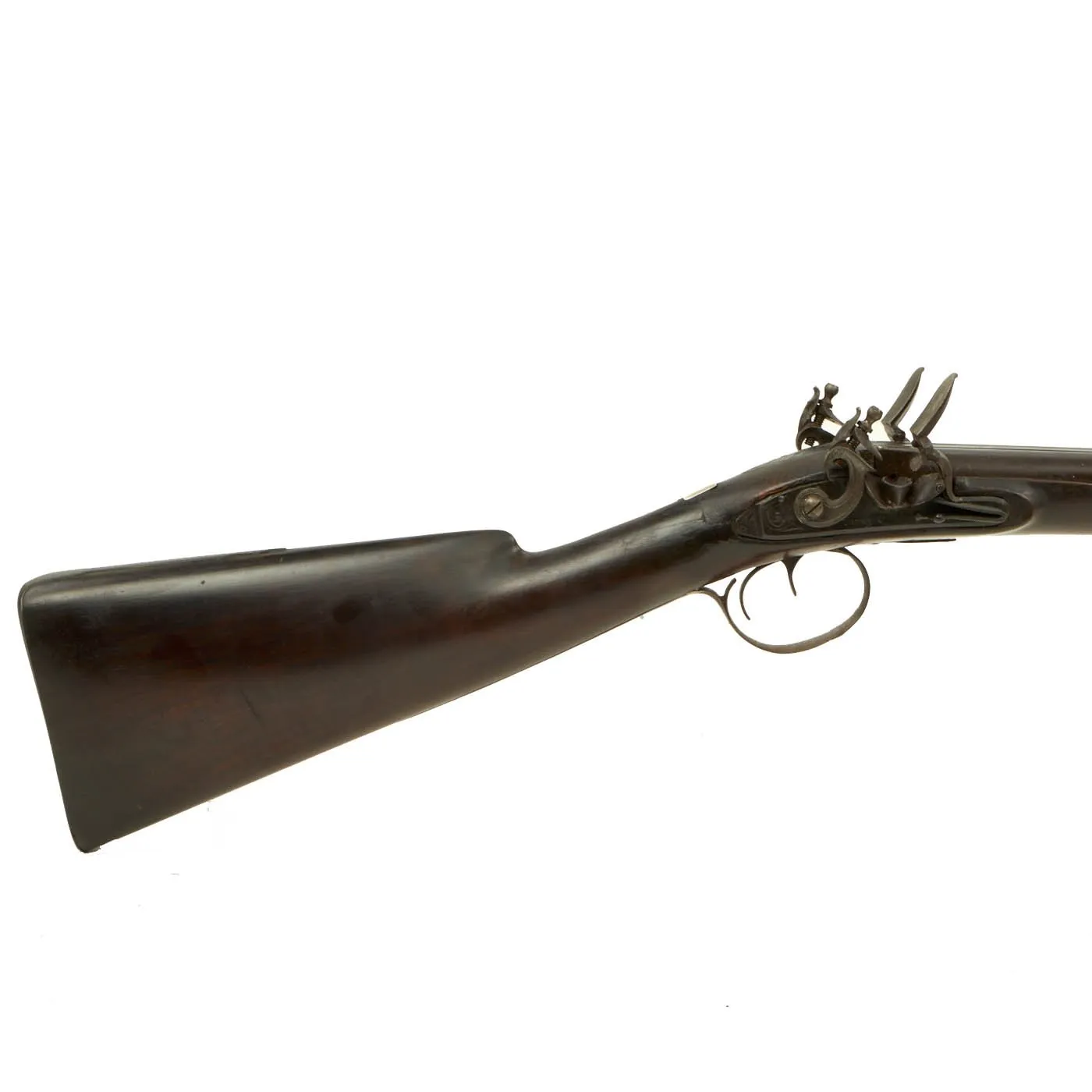 Original British 14 Bore Double Barrel Flintlock Coaching Shotgun by Harvey of Exeter - circa 1820