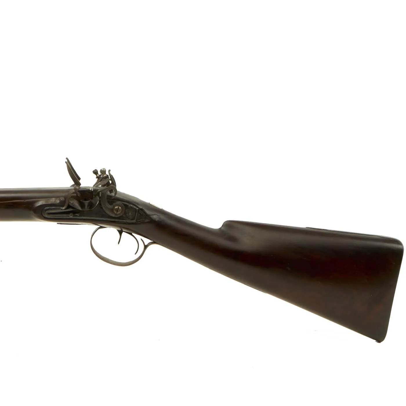 Original British 14 Bore Double Barrel Flintlock Coaching Shotgun by Harvey of Exeter - circa 1820