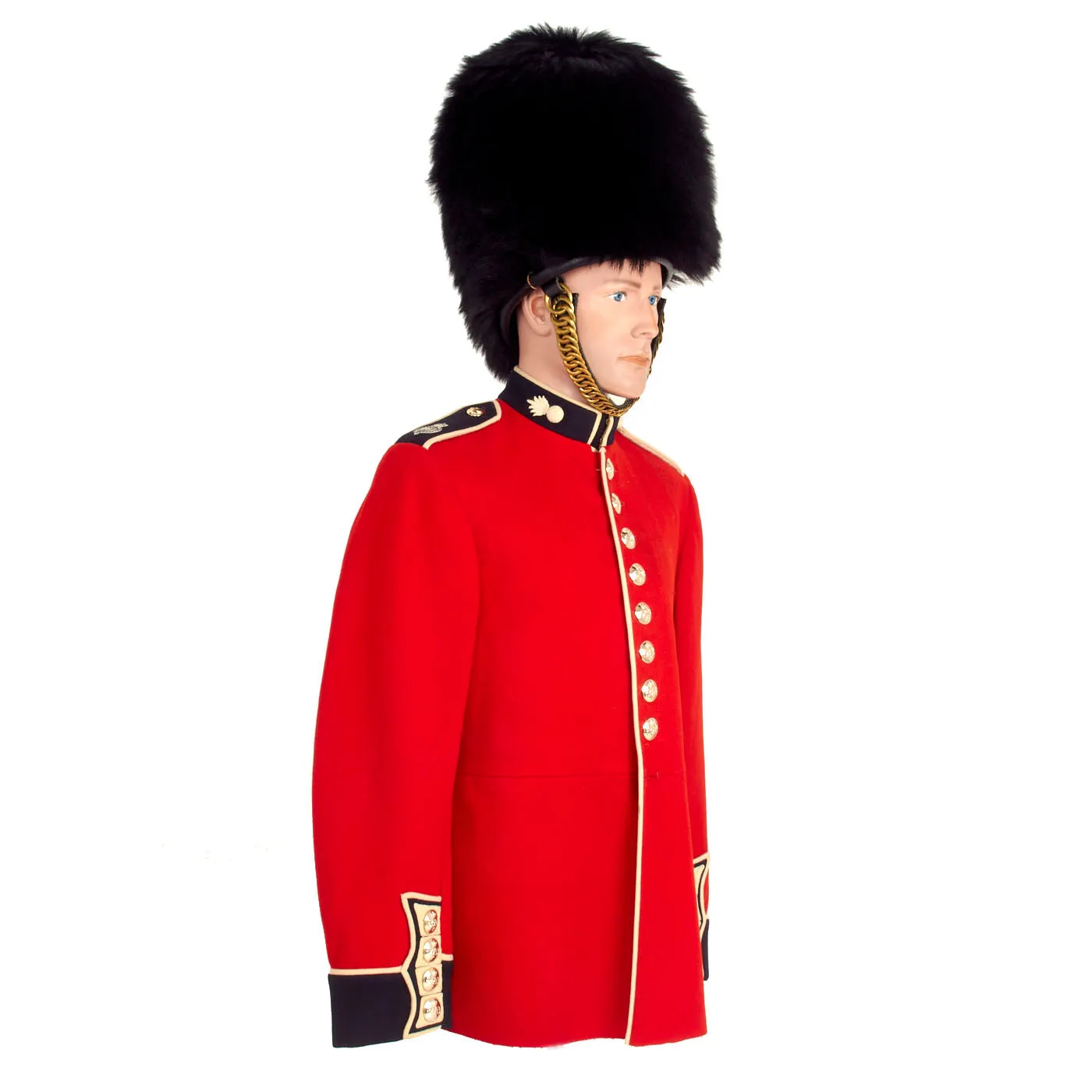 Original British Grenadier Guards Bearskin Helmet & Home Service Dress Tunic - Recent Issue