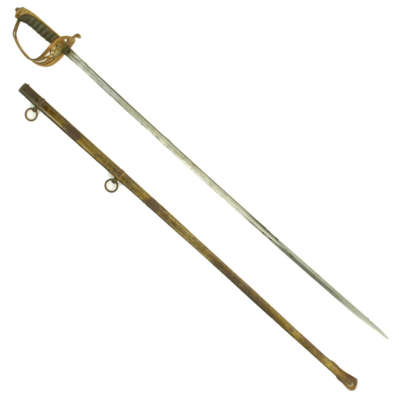 Original British Victorian P-1845 Colonial Officers Dress Sword by S.J Pillin with Scabbard