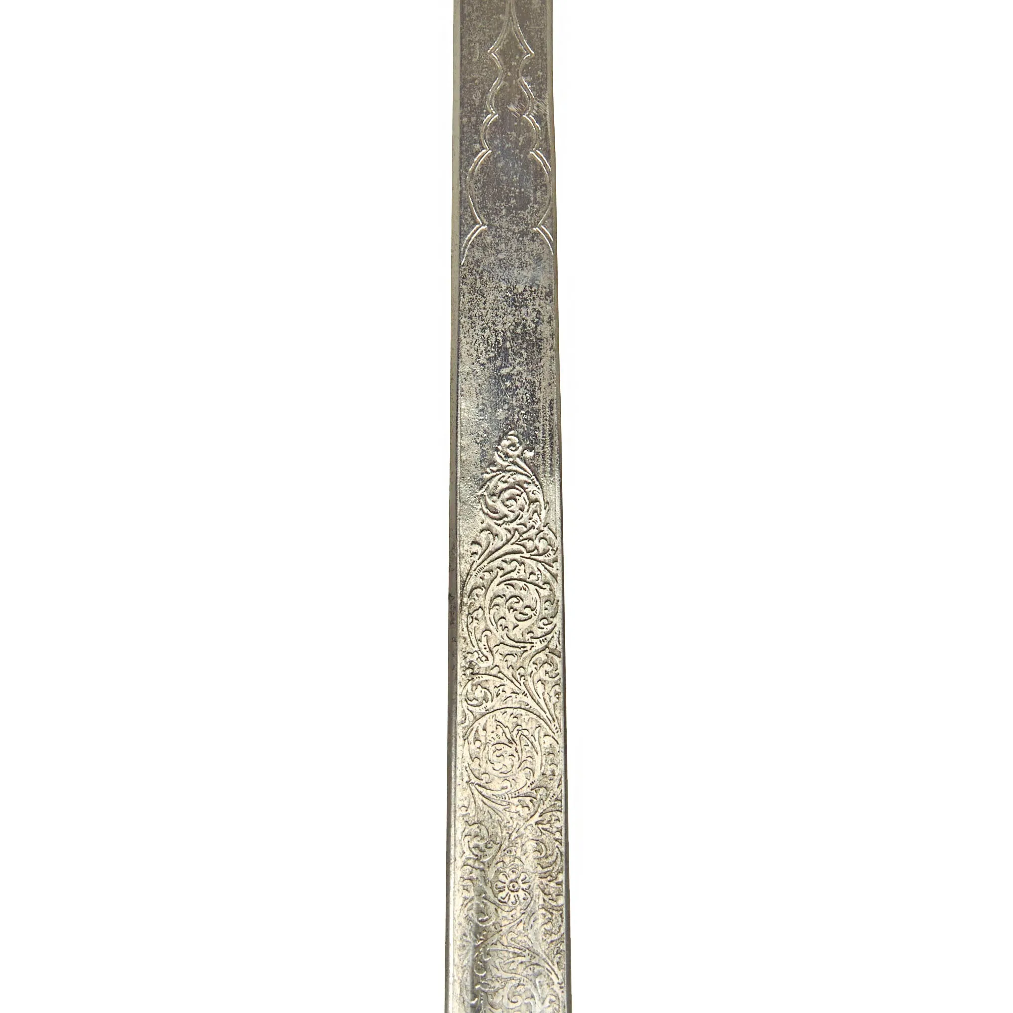 Original British Victorian P-1845 Numbered Infantry Regiment Nickel Plated Officer's Dress Sword with Steel Scabbard by Wilkinson For Lt. Col. Alan Paley, 3rd Rifle Brigade - With Research