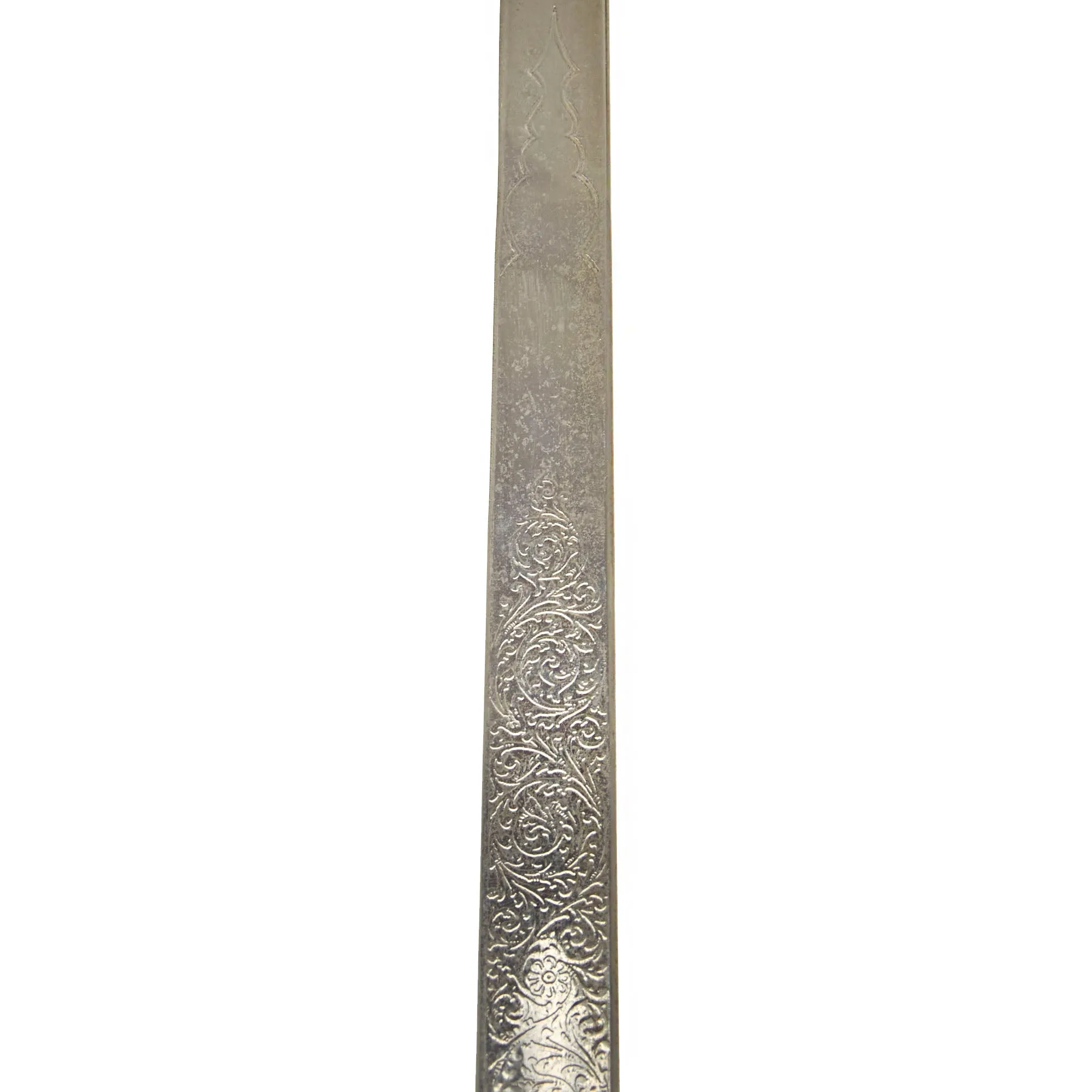 Original British Victorian P-1845 Numbered Infantry Regiment Nickel Plated Officer's Dress Sword with Steel Scabbard by Wilkinson For Lt. Col. Alan Paley, 3rd Rifle Brigade - With Research