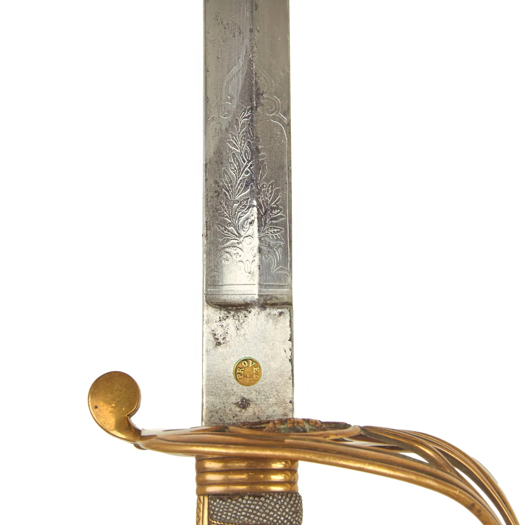 Original British Victorian P-1845 Officer's Dress Sword by Simpson & Rook with Steel Scabbard c.1870 - VR Marked With Owner’s Initials