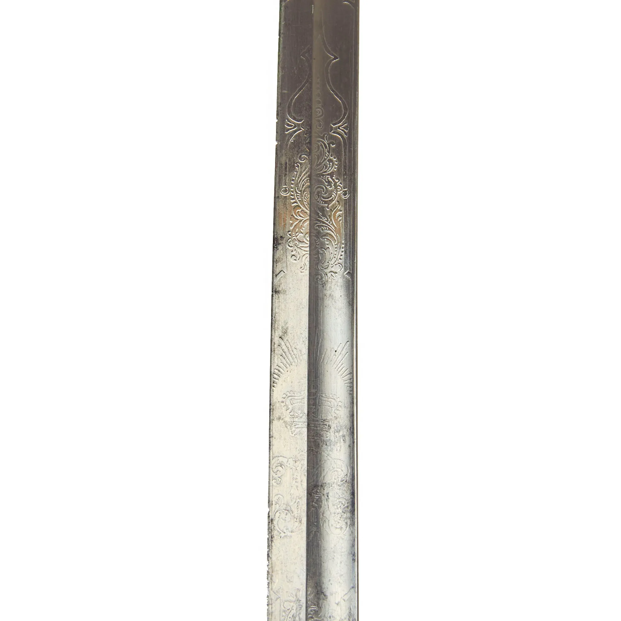 Original British Victorian P-1845 Officer's Dress Sword by Simpson & Rook with Steel Scabbard c.1870 - VR Marked With Owner’s Initials