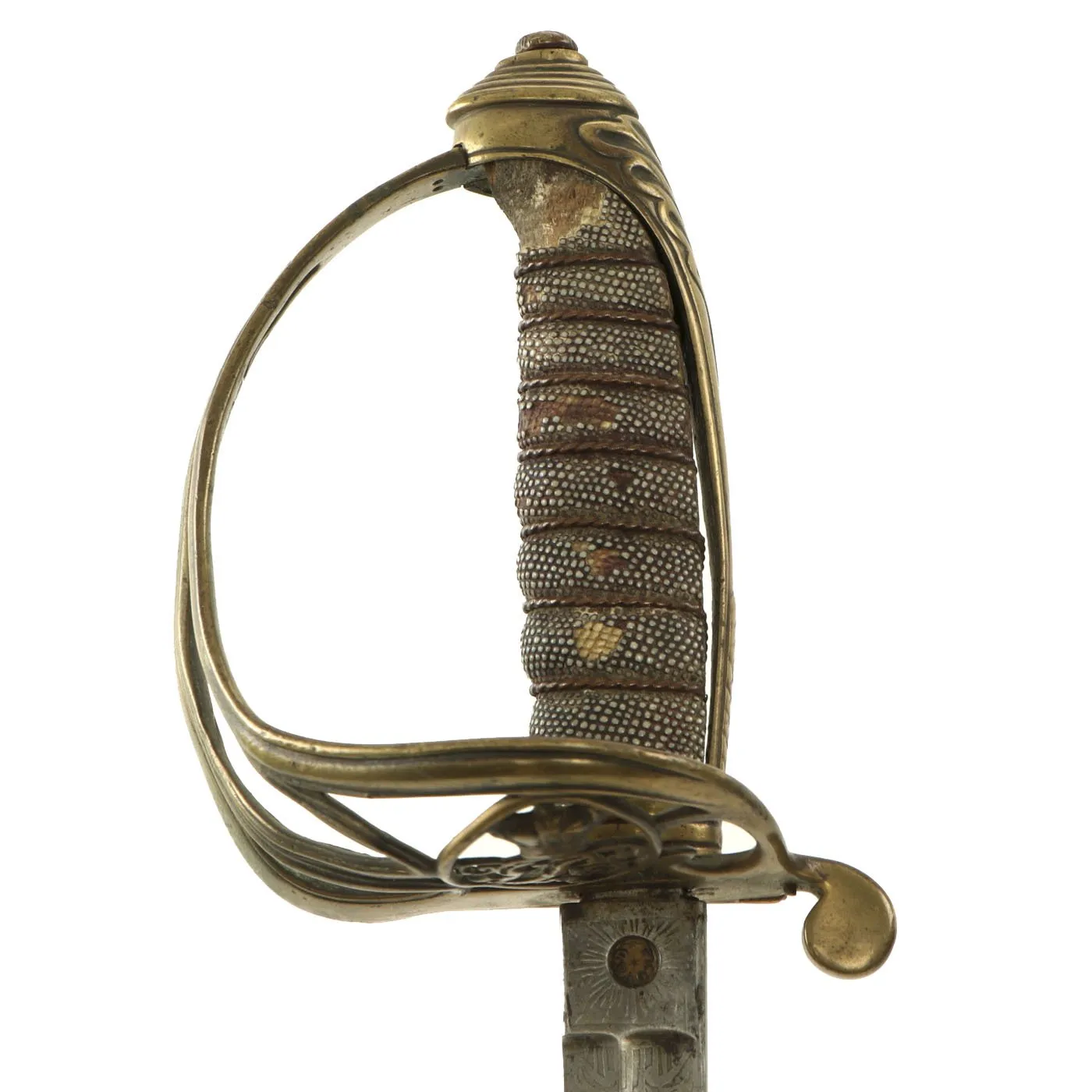 Original British Victorian P-1845 Officer's Dress Sword by T. White with Steel Scabbard c.1870 - VR Marked