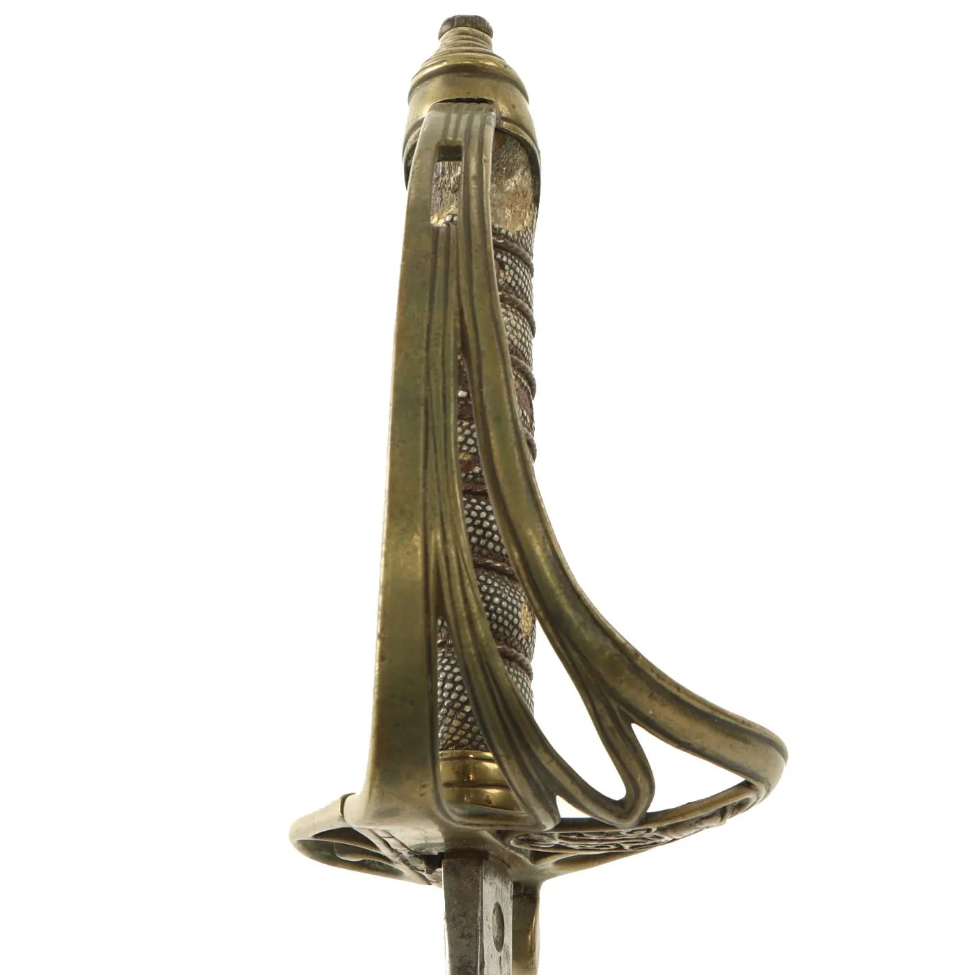 Original British Victorian P-1845 Officer's Dress Sword by T. White with Steel Scabbard c.1870 - VR Marked