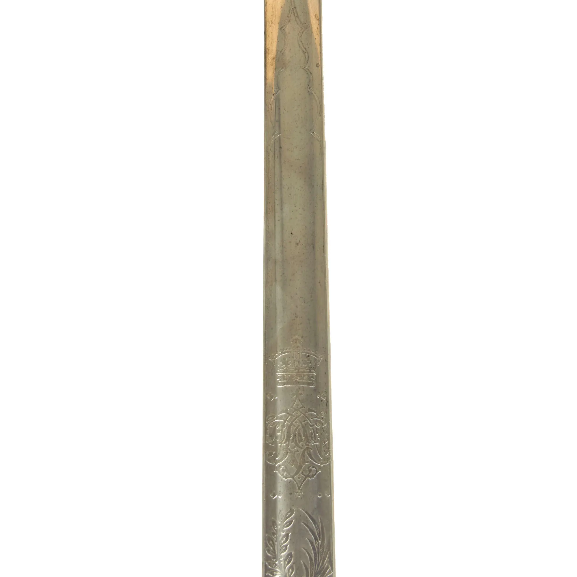 Original British WWI Pattern 1895 Light Officer’s Sword and Scabbard by Wilkinson Sword Company Attributed To Major J.S. Thorpe. M.C., Scots Guard