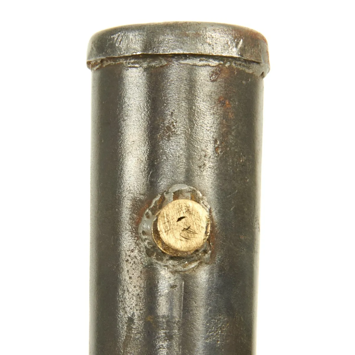 Original German WWI Ersatz Bayonet with Socket Bayonet Blade and Steel Scabbard - Carter Type 69